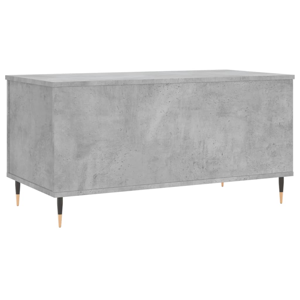 Tavolino Salotto-Tavolino da soggiorno-Tavolo Grigio Cemento 90x44,5x45 cm Legno Multistrato 387447