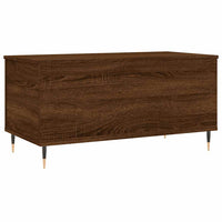Tavolino Salotto-Tavolino da soggiorno-Tavolo Rovere Marrone 90x44,5x45 cm Legno Multistrato 100894