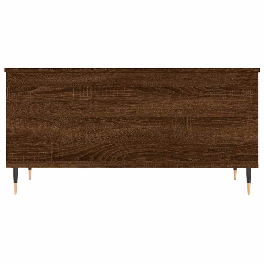 Tavolino Salotto-Tavolino da soggiorno-Tavolo Rovere Marrone 90x44,5x45 cm Legno Multistrato 100894