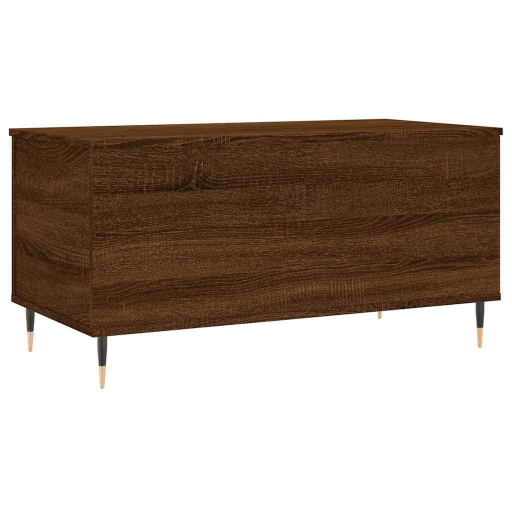 Tavolino Salotto-Tavolino da soggiorno-Tavolo Rovere Marrone 90x44,5x45 cm Legno Multistrato 100894