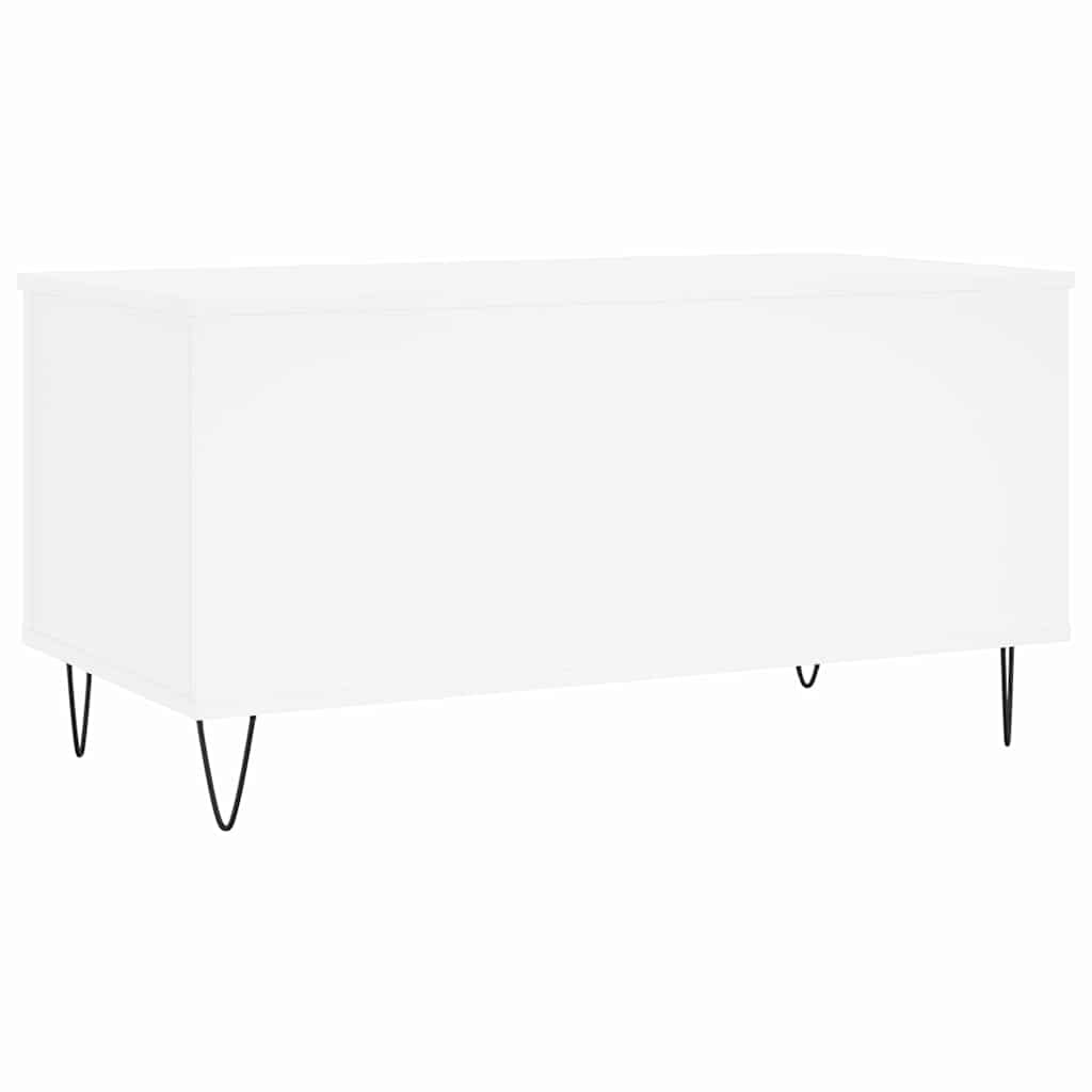 Tavolino da Salotto-Tavolino da soggiorno-Tavolo Bianco 90x44,5x45 cm in Legno Multistrato 387494