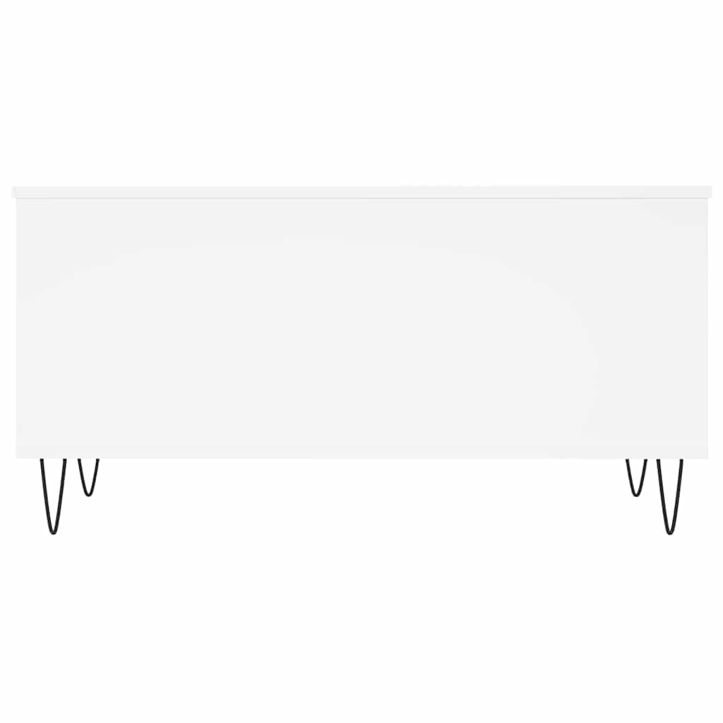 Tavolino da Salotto-Tavolino da soggiorno-Tavolo Bianco 90x44,5x45 cm in Legno Multistrato 387494