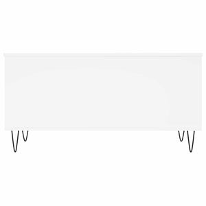 Tavolino da Salotto-Tavolino da soggiorno-Tavolo Bianco 90x44,5x45 cm in Legno Multistrato 387494