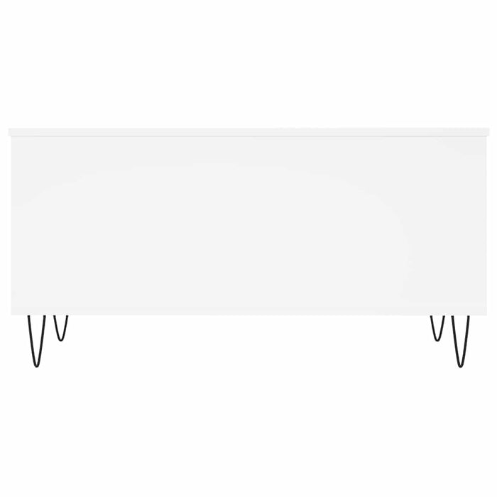 Tavolino da Salotto-Tavolino da soggiorno-Tavolo Bianco 90x44,5x45 cm in Legno Multistrato 387494