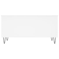 Tavolino da Salotto Bianco 90x44,5x45 cm in Legno Multistrato 830972