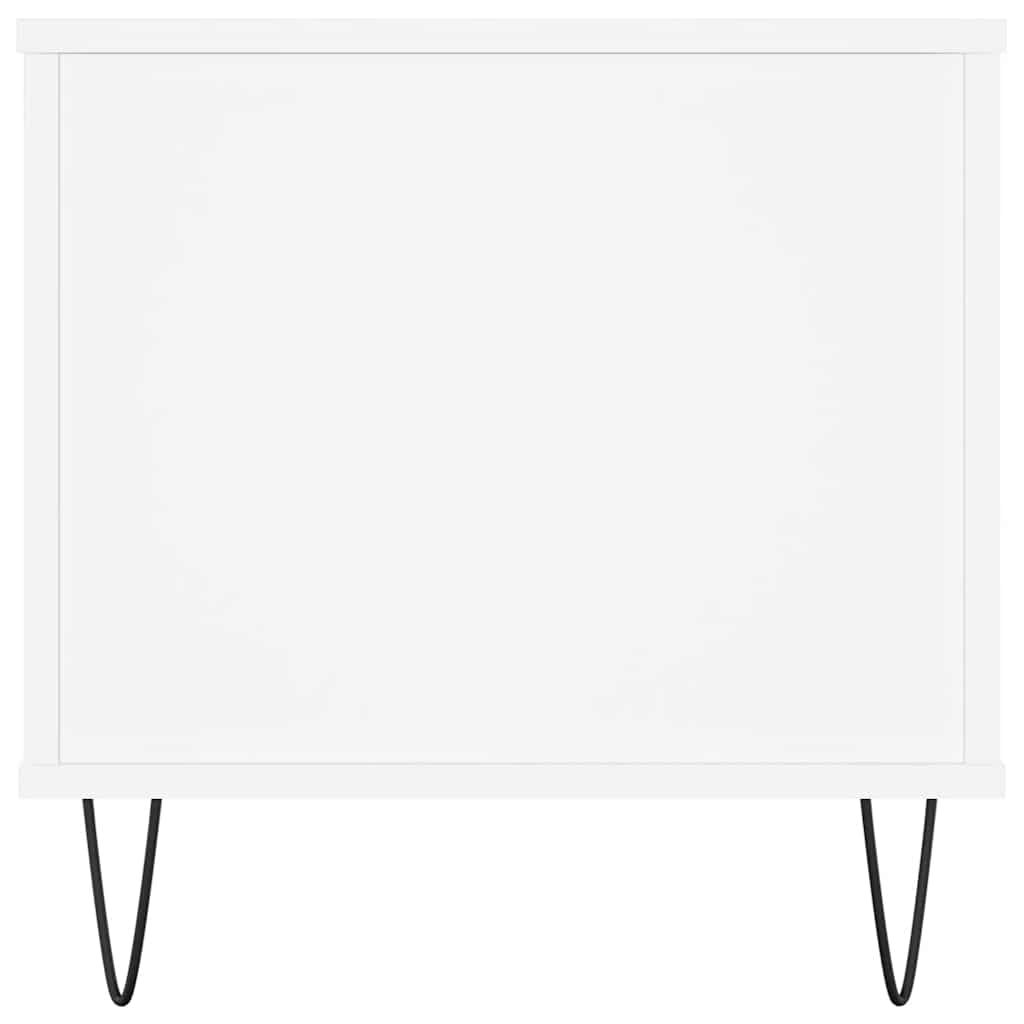 Tavolino da Salotto-Tavolino da soggiorno-Tavolo Bianco 90x44,5x45 cm in Legno Multistrato 387494