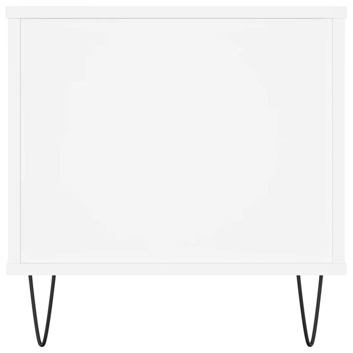 Tavolino da Salotto Bianco 90x44,5x45 cm in Legno Multistrato 830972