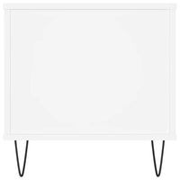 Tavolino da Salotto Bianco 90x44,5x45 cm in Legno Multistrato