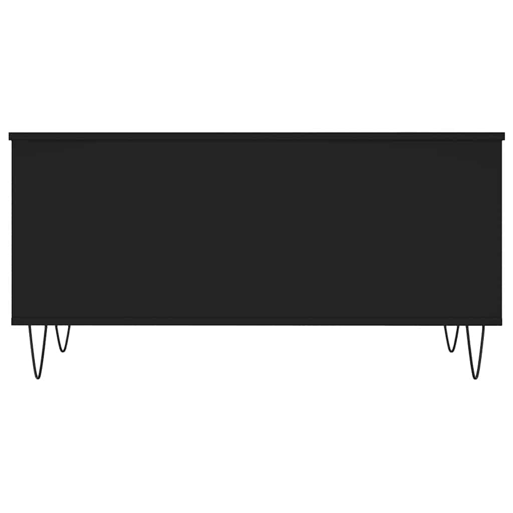 Tavolino da Salotto-Tavolino da soggiorno-Tavolo Nero 90x44,5x45 cm in Legno Multistrato 322884