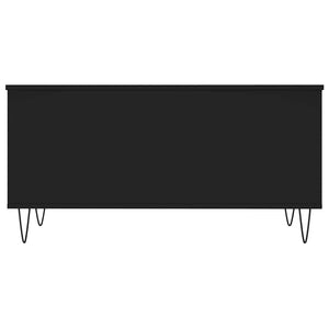 Tavolino da Salotto-Tavolino da soggiorno-Tavolo Nero 90x44,5x45 cm in Legno Multistrato 322884