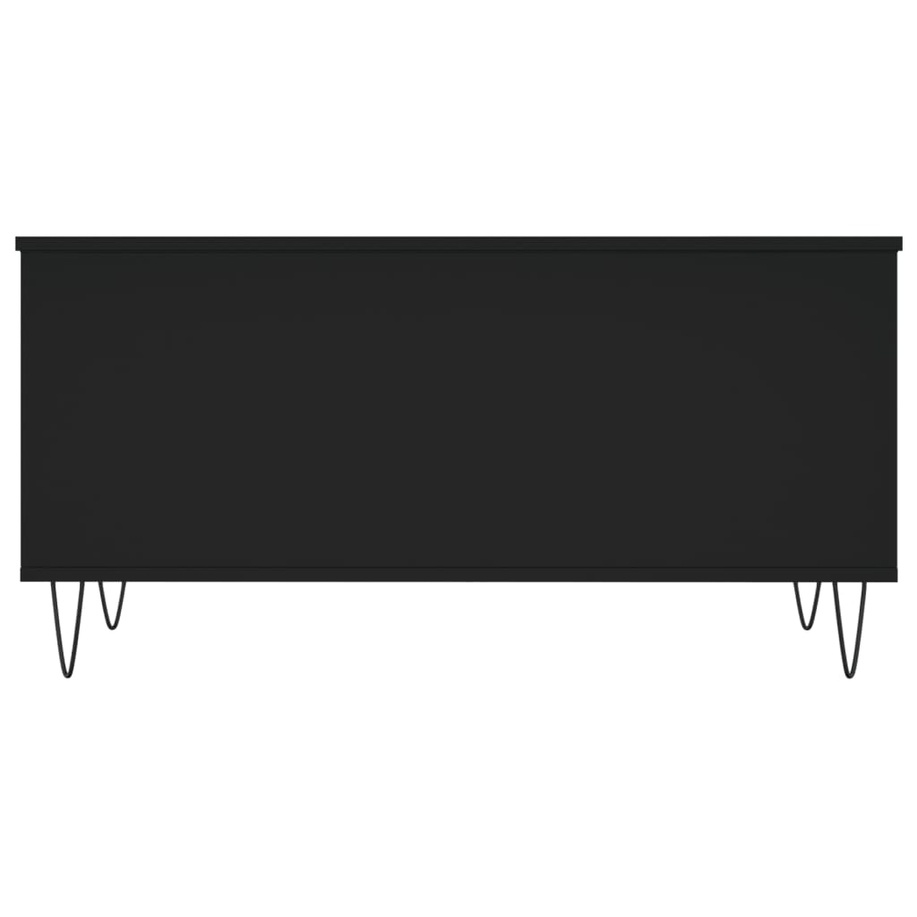 Tavolino da Salotto Nero 90x44,5x45 cm in Legno Multistrato 830973