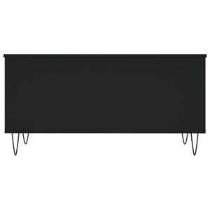 Tavolino da Salotto Nero 90x44,5x45 cm in Legno Multistrato 830973