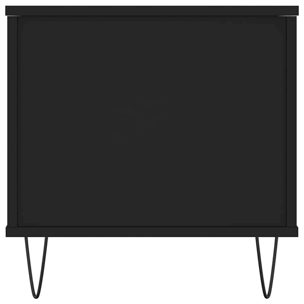 Tavolino da Salotto-Tavolino da soggiorno-Tavolo Nero 90x44,5x45 cm in Legno Multistrato 322884