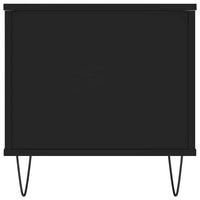 Tavolino da Salotto Nero 90x44,5x45 cm in Legno Multistrato 830973