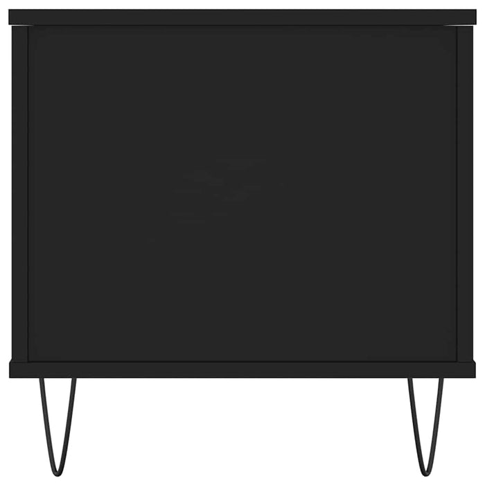 Tavolino da Salotto Nero 90x44,5x45 cm in Legno Multistrato 830973
