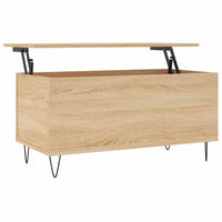 Tavolino Salotto-Tavolino da soggiorno-Tavolo Rovere Sonoma 90x44,5x45 cm Legno Multistrato 991860