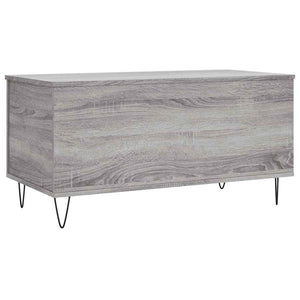 Tavolino Salotto-Tavolino da soggiorno-Tavolo Grigio Sonoma 90x44,5x45 cm Legno Multistrato 359731