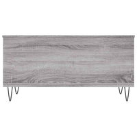 Tavolino Salotto-Tavolino da soggiorno-Tavolo Grigio Sonoma 90x44,5x45 cm Legno Multistrato 359731