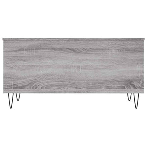 Tavolino Salotto-Tavolino da soggiorno-Tavolo Grigio Sonoma 90x44,5x45 cm Legno Multistrato 359731