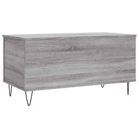 Tavolino Salotto-Tavolino da soggiorno-Tavolo Grigio Sonoma 90x44,5x45 cm Legno Multistrato 359731