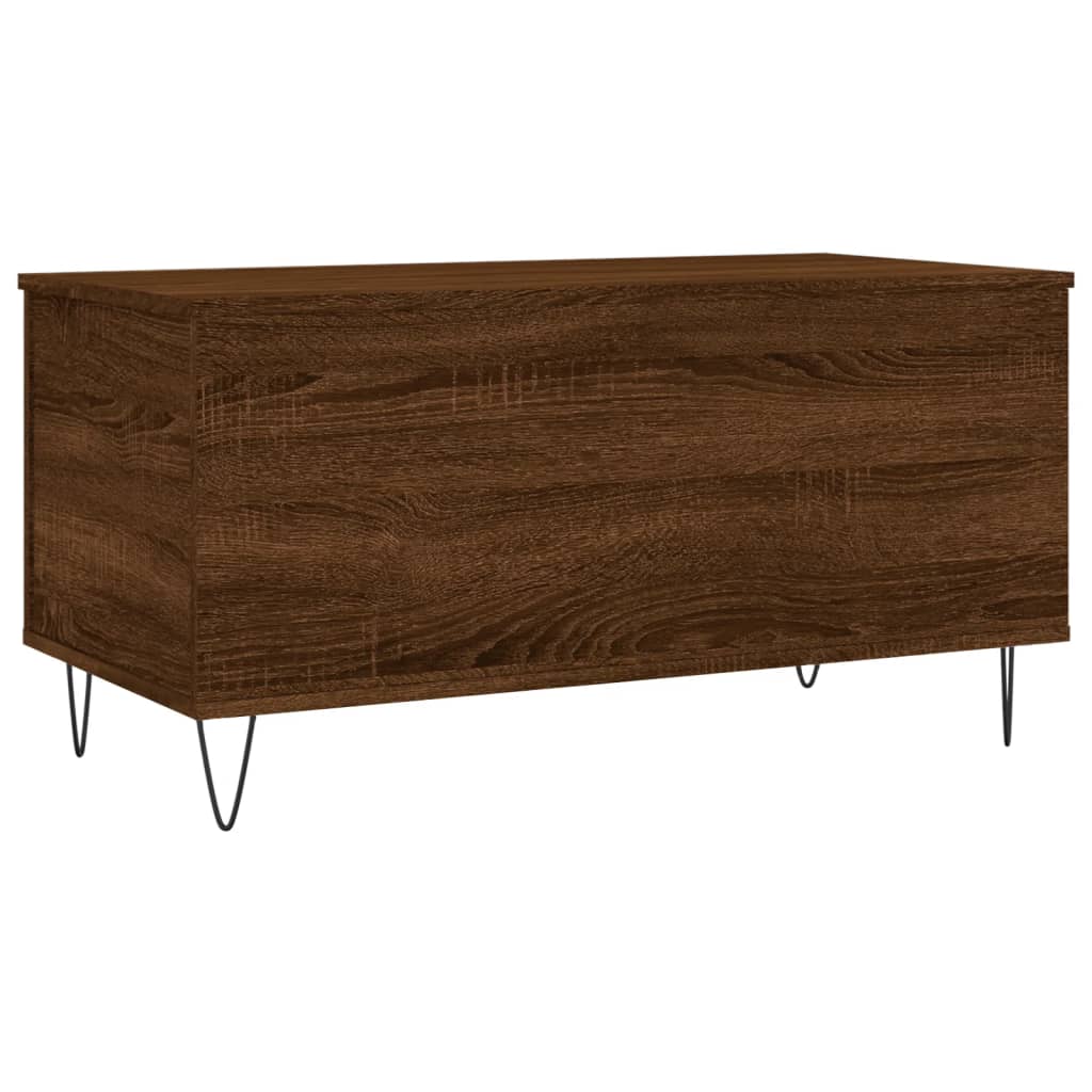 Tavolino Salotto Rovere Marrone 90x44,5x45 cm Legno Multistrato 830979
