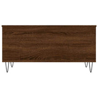 Tavolino Salotto Rovere Marrone 90x44,5x45 cm Legno Multistrato 830979