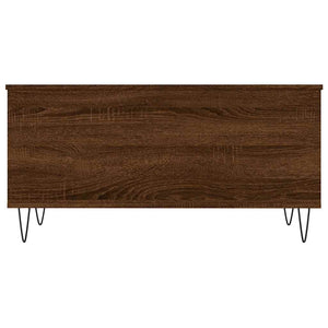 Tavolino Salotto Rovere Marrone 90x44,5x45 cm Legno Multistrato 830979