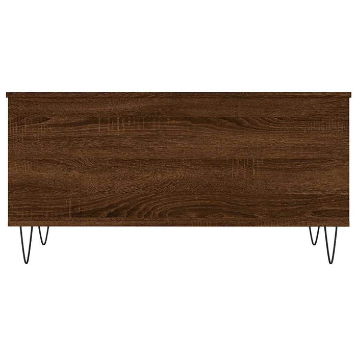 Tavolino Salotto Rovere Marrone 90x44,5x45 cm Legno Multistrato 830979