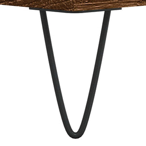 Tavolino Salotto Rovere Marrone 90x44,5x45 cm Legno Multistrato 830979