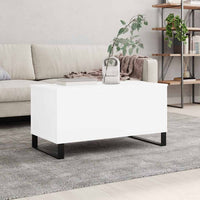 Tavolino da Salotto Bianco 90x44,5x45 cm in Legno Multistratocod mxl 78838
