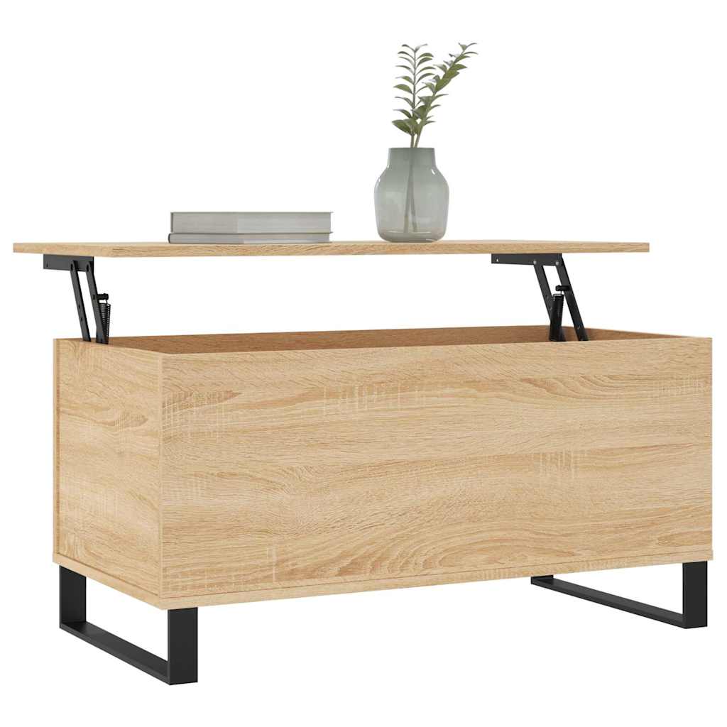 Tavolino Salotto-Tavolino da soggiorno-Tavolo Rovere Sonoma 90x44,5x45 cm Legno Multistrato 865225
