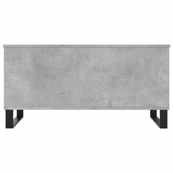 Tavolino Salotto Grigio Cemento 90x44,5x45 cm Legno Multistrato 830984