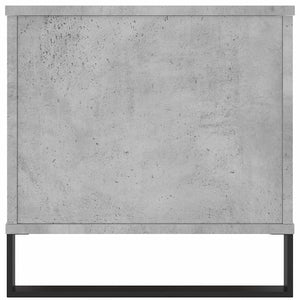 Tavolino Salotto Grigio Cemento 90x44,5x45 cm Legno Multistrato 830984