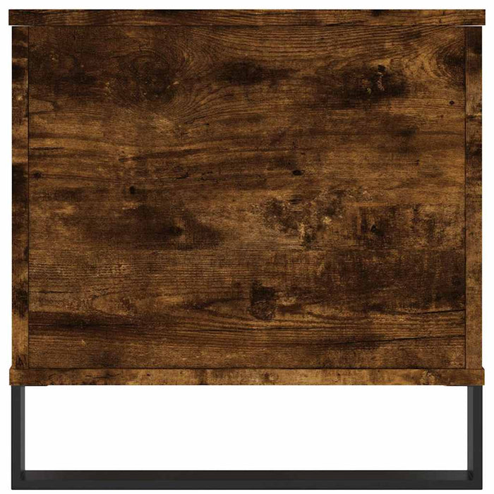 Tavolino da Salotto Rovere Fumo 90x44,5x45 cm Legno Multistrato