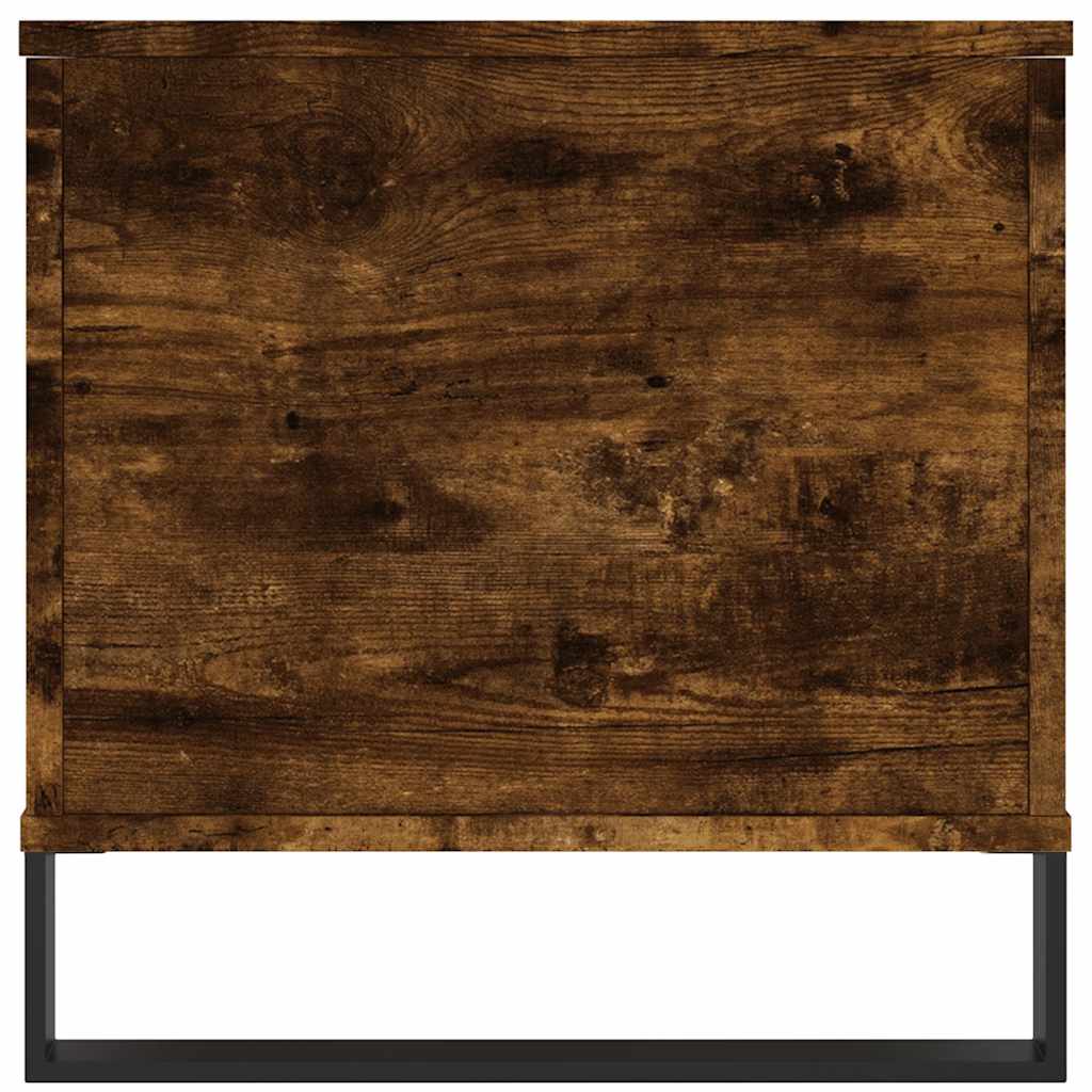 Tavolino da Salotto-Tavolino da soggiorno-Tavolo Rovere Fumo 90x44,5x45 cm Legno Multistrato 929365