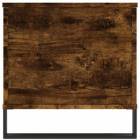 Tavolino da Salotto-Tavolino da soggiorno-Tavolo Rovere Fumo 90x44,5x45 cm Legno Multistrato 929365