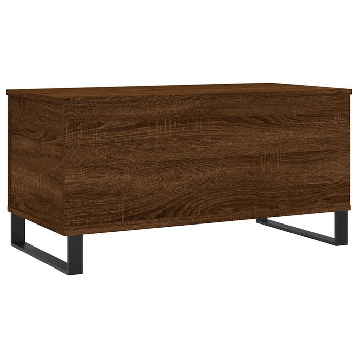 Tavolino Salotto Rovere Marrone 90x44,5x45 cm Legno Multistrato 830987
