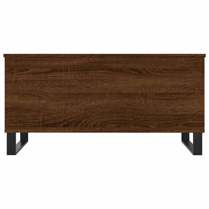 Tavolino Salotto Rovere Marrone 90x44,5x45 cm Legno Multistrato 830987