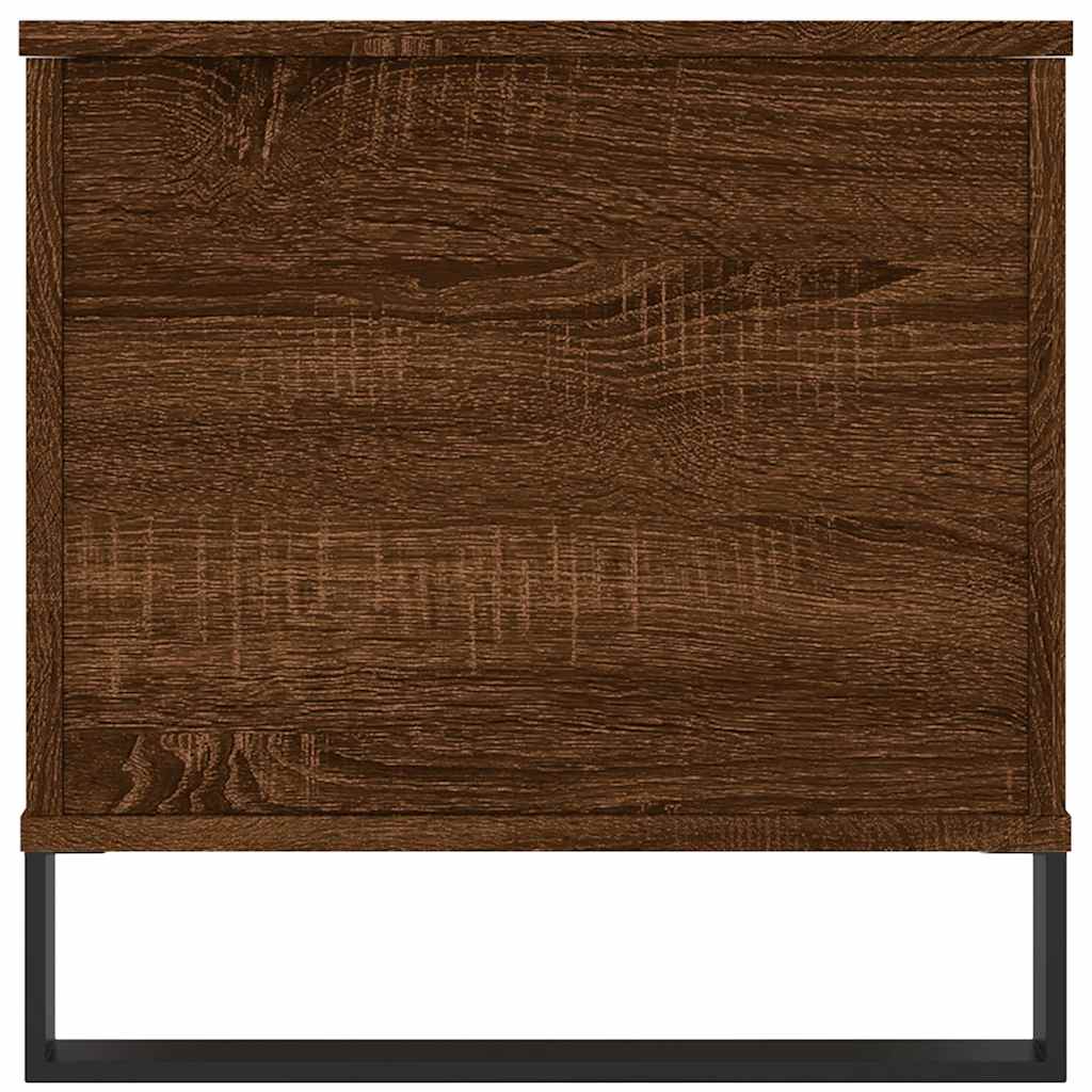 Tavolino Salotto Rovere Marrone 90x44,5x45 cm Legno Multistrato 830987