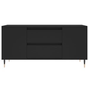 Tavolino da Salotto Nero 102x44,5x50 cm in Legno Multistrato 830989