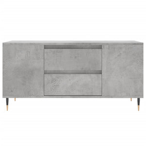 Tavolino Salotto Grigio Cemento 102x44,5x50cm Legno Multistrato 830992