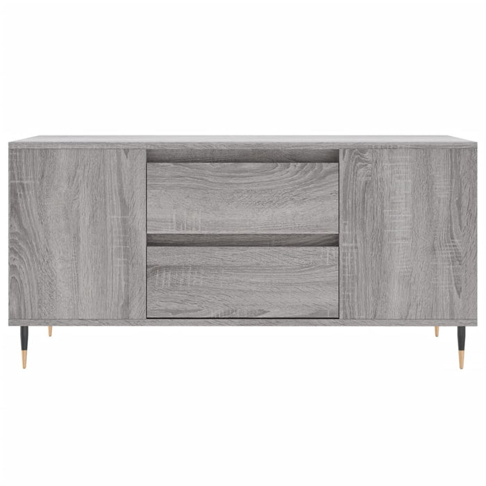 Tavolino Salotto Grigio Sonoma 102x44,5x50 cm Legno Multistrato 830994