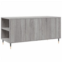Tavolino Salotto Grigio Sonoma 102x44,5x50 cm Legno Multistrato 830994