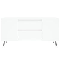 Tavolino da Salotto-Tavolino da soggiorno-Tavolo Bianco 102x44,5x50 cm in Legno Multistrato 746546