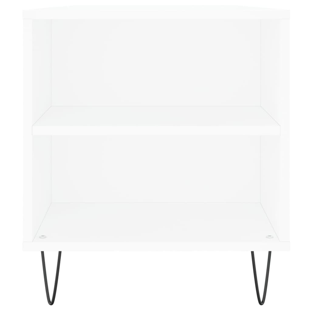 Tavolino da Salotto-Tavolino da soggiorno-Tavolo Bianco 102x44,5x50 cm in Legno Multistrato 746546
