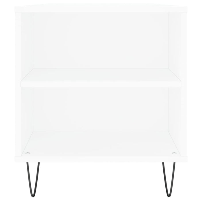 Tavolino da Salotto-Tavolino da soggiorno-Tavolo Bianco 102x44,5x50 cm in Legno Multistrato 746546