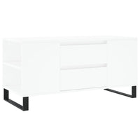 Tavolino da Salotto-Tavolino da soggiorno-Tavolo Bianco 102x44,5x50 cm in Legno Multistrato 270285