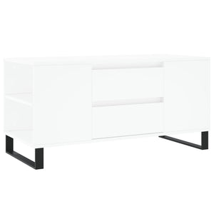 Tavolino da Salotto-Tavolino da soggiorno-Tavolo Bianco 102x44,5x50 cm in Legno Multistrato 270285