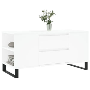 Tavolino da Salotto-Tavolino da soggiorno-Tavolo Bianco 102x44,5x50 cm in Legno Multistrato 270285