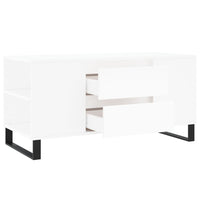 Tavolino da Salotto-Tavolino da soggiorno-Tavolo Bianco 102x44,5x50 cm in Legno Multistrato 270285